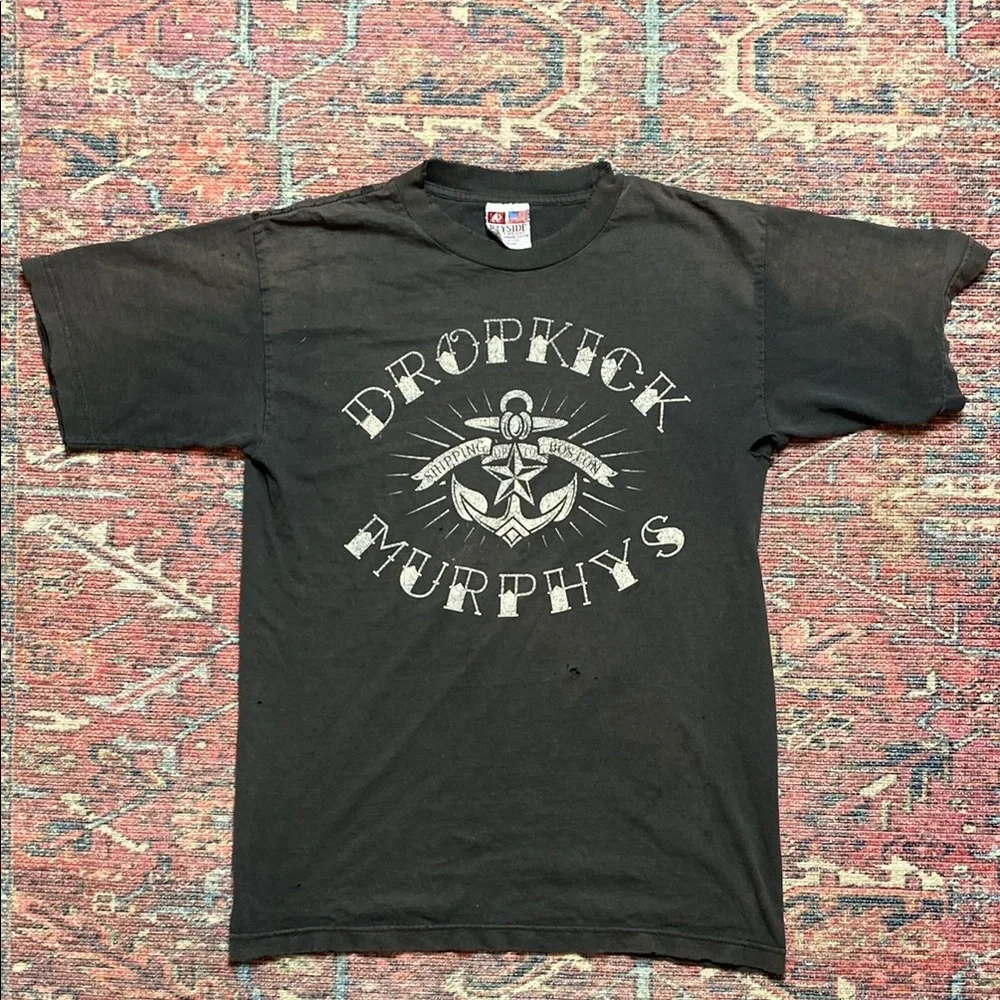 Vintage Dropkick Murphys Shipping Up To Boston T-Shirt Bayside Medium Distressed